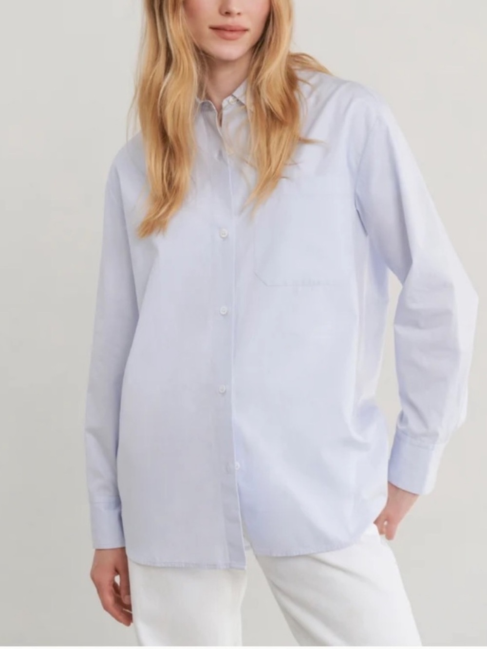 Jenni Kayne Boyfriend Shirt in French Blue